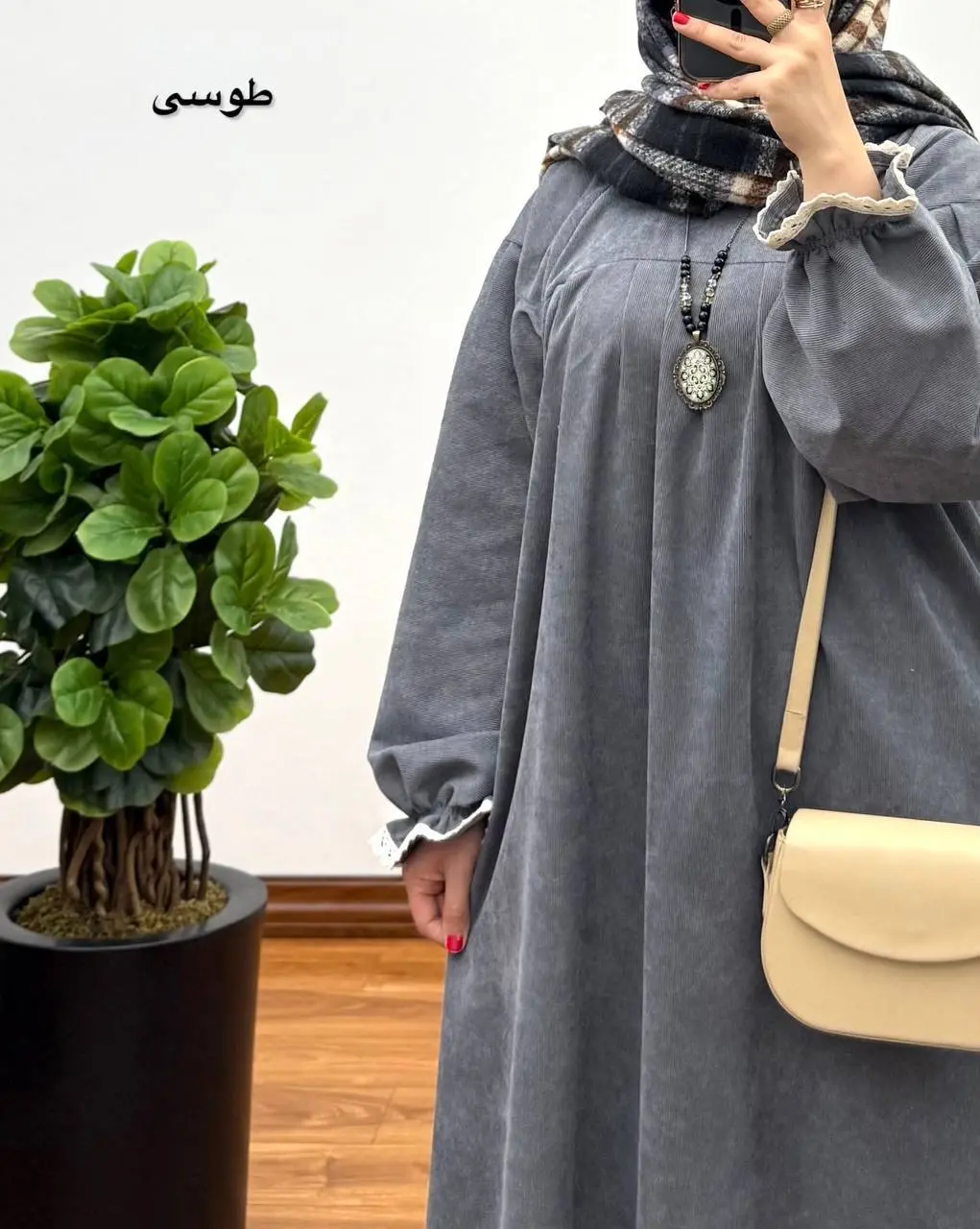 مانتو آیناز ( با پارچه کبریتی ) ۲